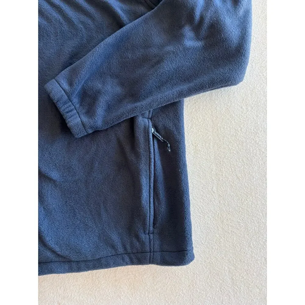 Columbia Full Zip Fleece Jacket Men’s 2XL Navy Blue Outdoors Warm Fall